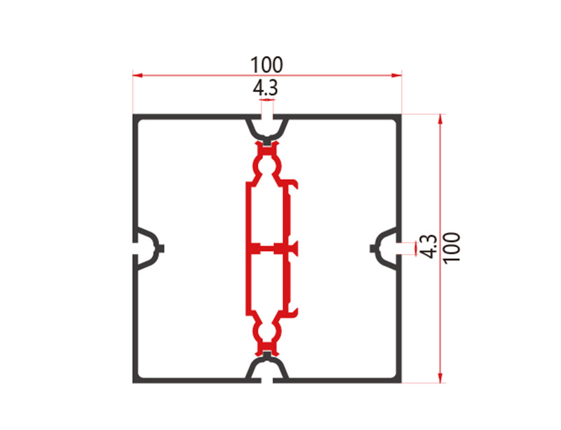 100-Square Extrusion