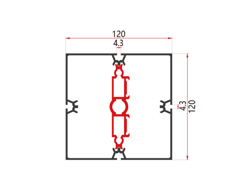 120-Square Extrusion