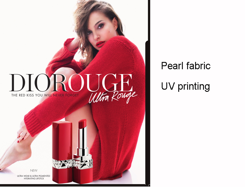 dior brand pearl uv fabric printing 