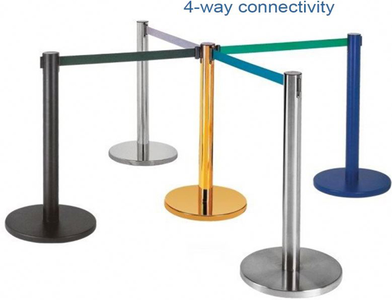 deluxe post and ropes barriers for crowd control queue cartons