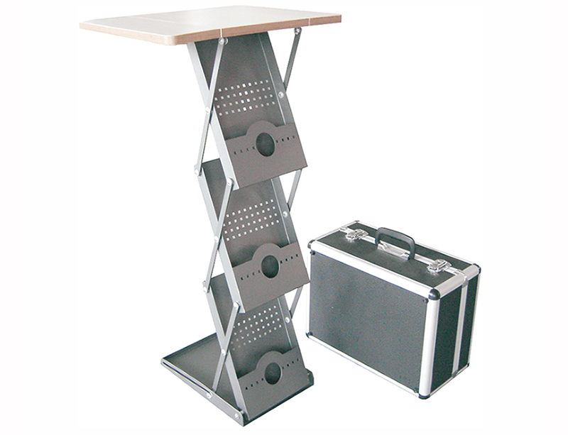 STEEL LITERATURE RACK WITH MDF TOP PANEL