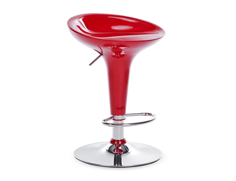 modern design round seat covered ABS bar stool/bar chair