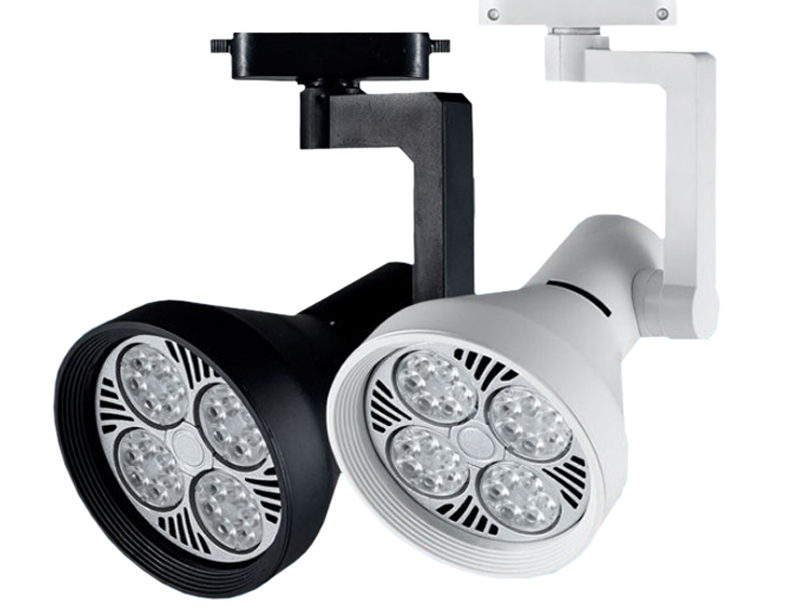 ALUMINUM PAR30 COB 35W LED TRACK LIGHT HOUSING