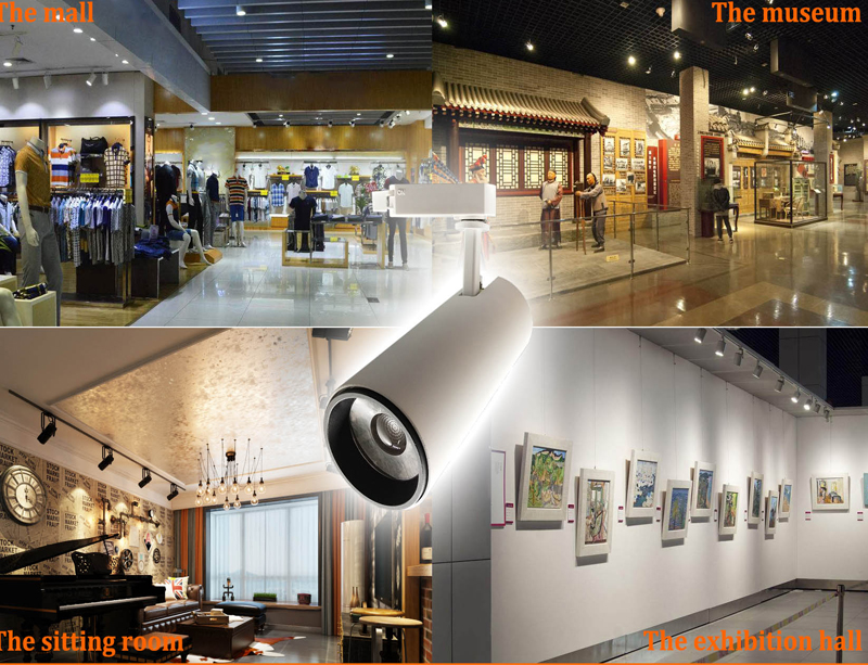 LED TRACK LIGHT COB 15W 25W 35W CEILING SPOTLIGHTS FOR MARKET HOUSING HOTEL