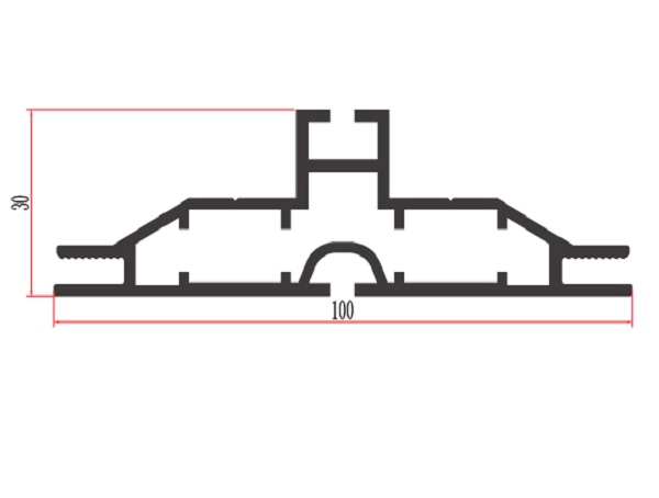 FD100 100mm double sides fabric profile