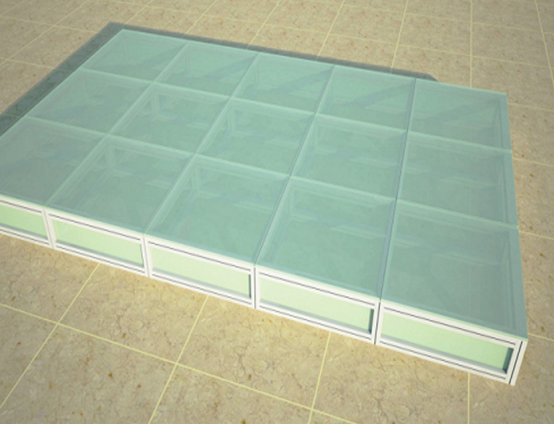 40mm maxima glass floor (can light)