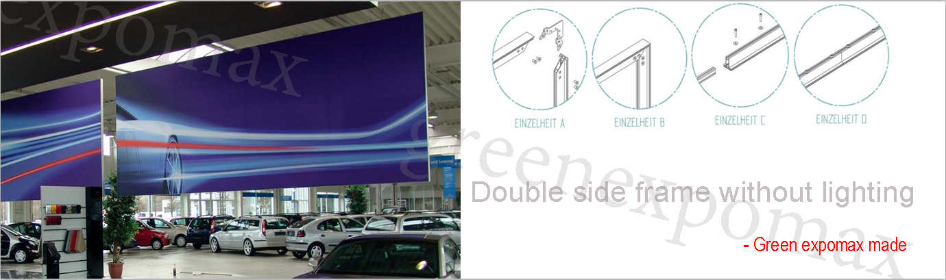 double sides led light box stand alone