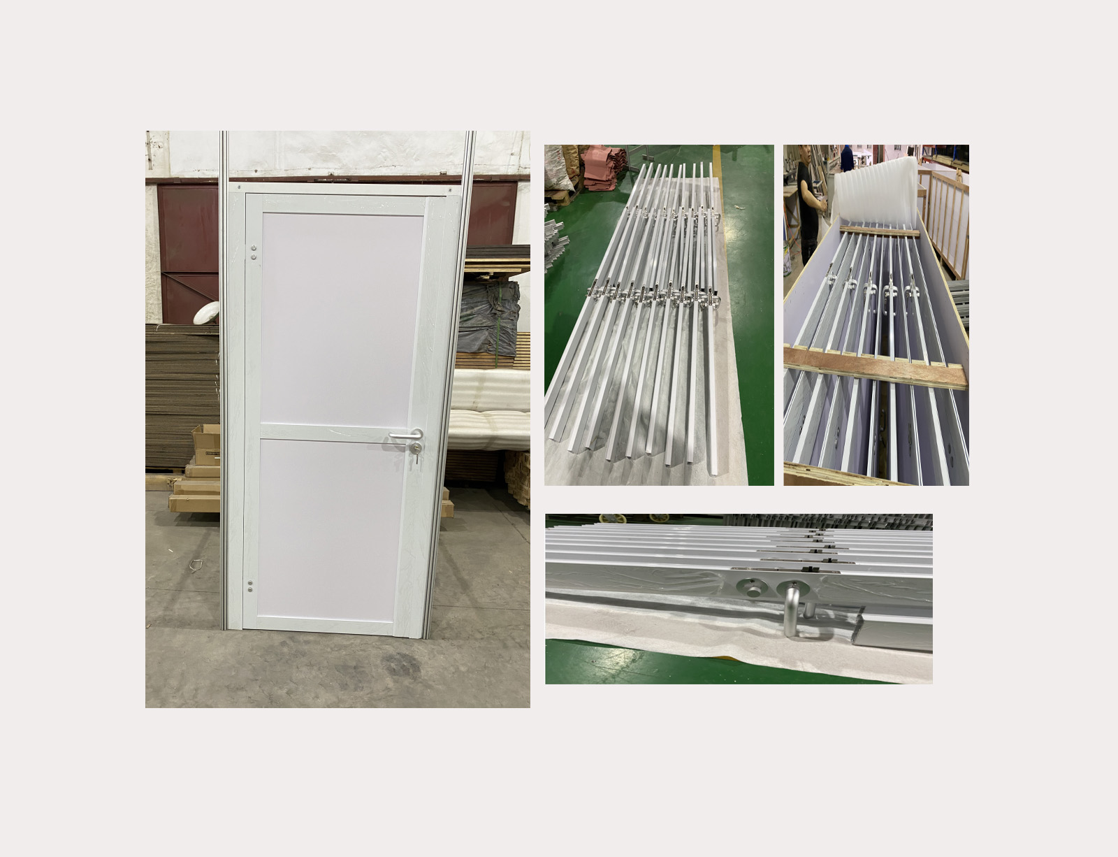 Standard aluminum frame door