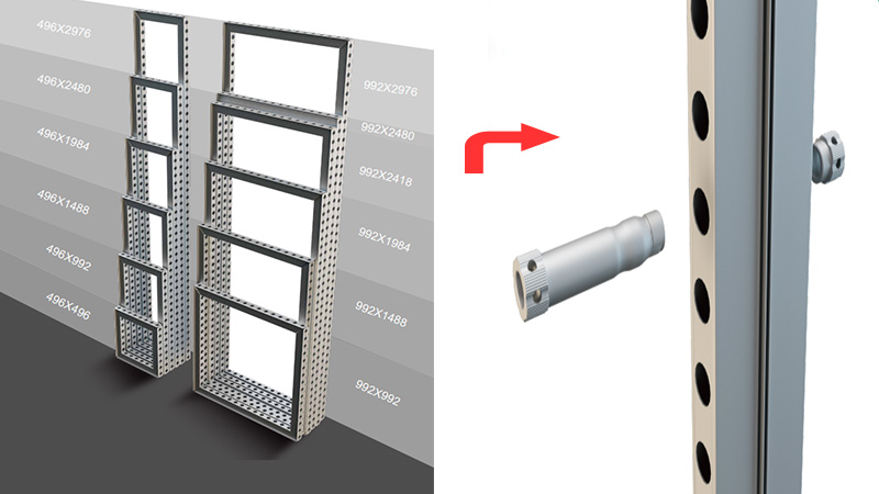 62mm Modular small Wall frame